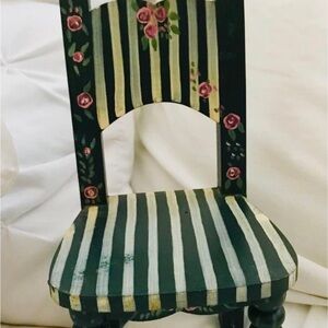 Vintage Cute Hand Painted Doll Chair